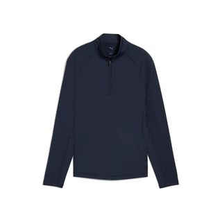Puma Womens You-V Solid 1/4 Zip - Deep Navy Puma Womens You-V Solid 1/4 Zip - Deep Navy