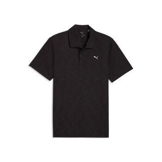 Puma Mens MATTR Deco Jacquard Polo - Black Puma Mens MATTR Deco Jacquard Polo - Black