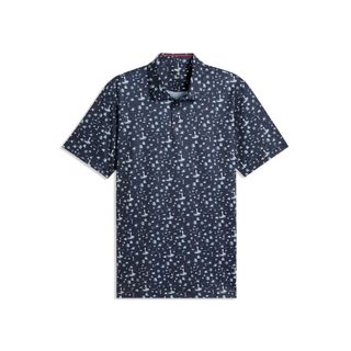 Puma Mens MATTR Lighthouse Polo - Deep Navy/Royal Sapphire/Candy Apple Puma Mens MATTR Lighthouse Polo - Deep Navy/Royal Sapphire/Candy Apple
