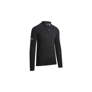 Callaway Mens Windstopper 1/4 Zip Sweater - Black Ink Callaway Mens Windstopper 1/4 Zip Sweater - Black Ink