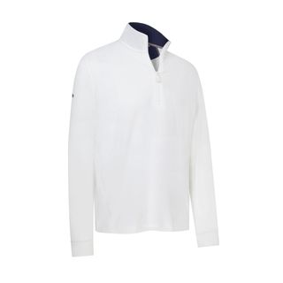 Callaway Mens Team Pullover LS 1/4-zip - Bright White Callaway Mens Team Pullover LS 1/4-zip - Bright White