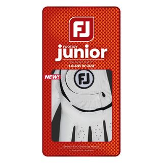 Footjoy Junior Glove 2026 - White/Black Footjoy Junior Glove 2026 - White/Black Vänster (Vanligast)