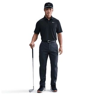 Nike Mens Dri-Fit Velocity Solid Polo Shirt - Black Nike Mens Dri-Fit Velocity Solid Polo Shirt - Black