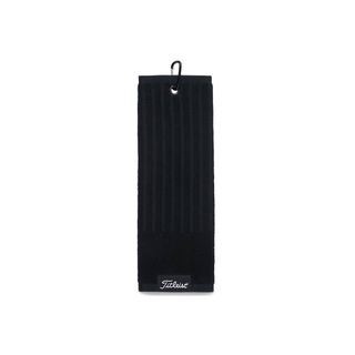 Titleist Players Trifold Cart Towel - Black Titleist Players Trifold Cart Towel - Black