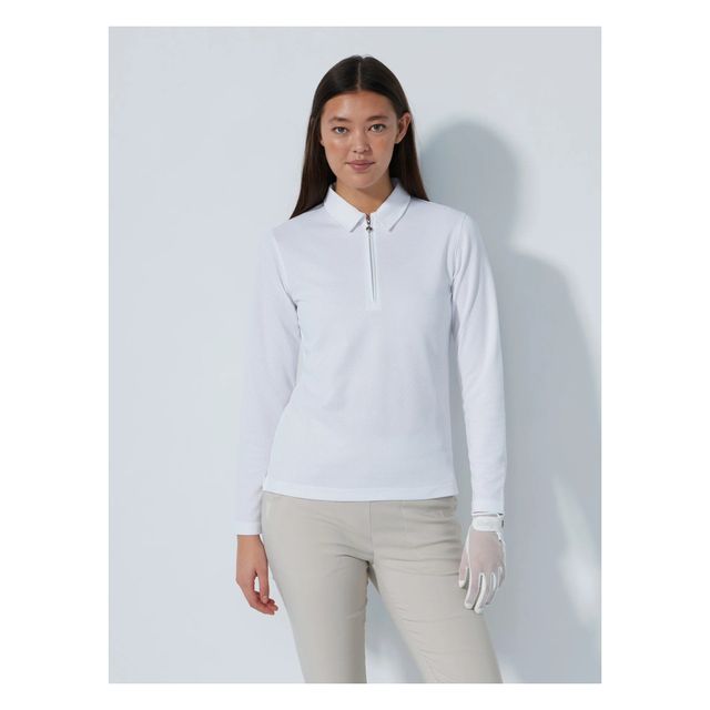 Daily Sports Peoria LS Polo Shirt - White