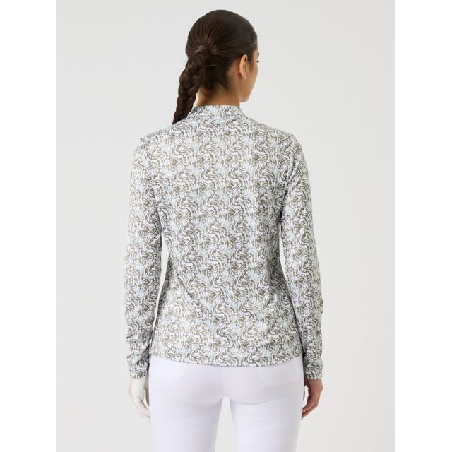 Daily Sports Dull Printed LS Half Neck - Abstract Swirl