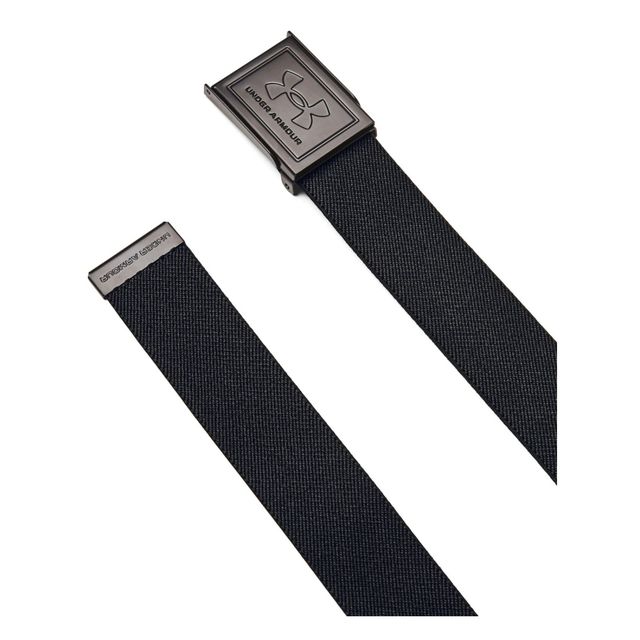 Under Armour Mens Stretch Webbing Golf Belt - Black/Castlerock