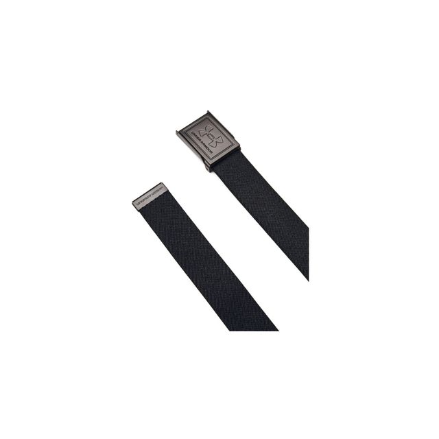 Under Armour Mens Stretch Webbing Golf Belt - Black/Castlerock