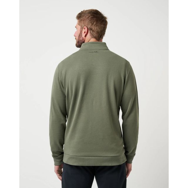 Travis Mathew Mens Cloud Quarter Zip 2.0 - Dark Olive
