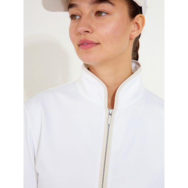Abacus Lds Bovey Midlayer Jacket - White/Light Sand