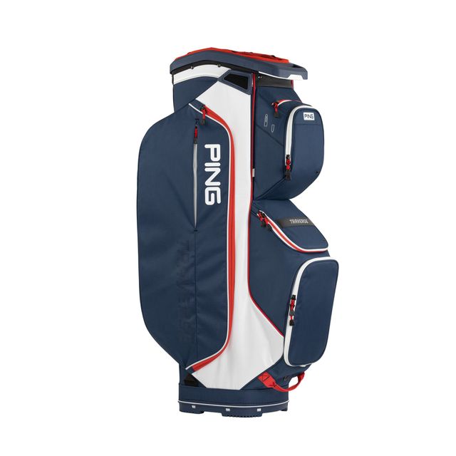 Ping Traverse Cartbag 25 - Navy/White/Red