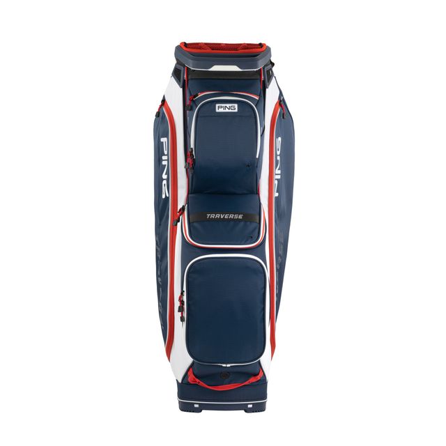 Ping Traverse Cartbag 25 - Navy/White/Red