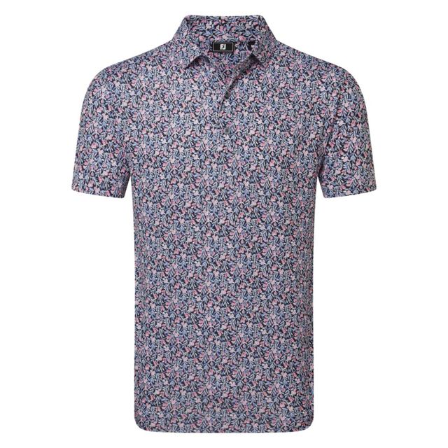 Footjoy Mens Meadow Print Lisle - Black/Violet/Pink