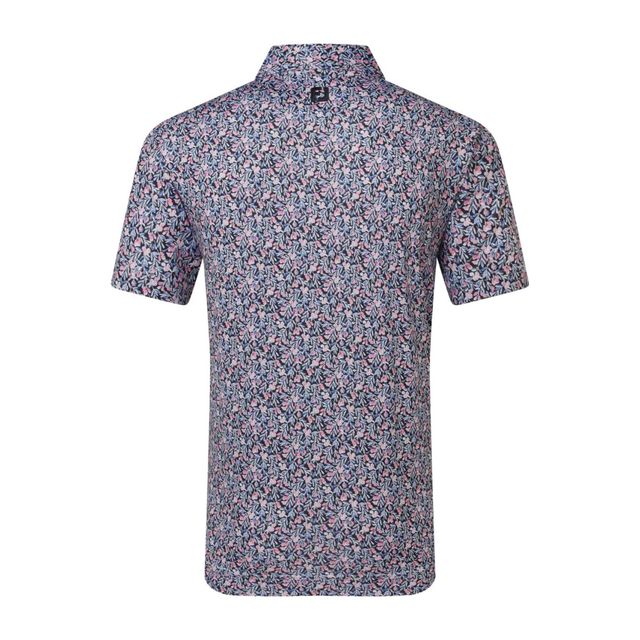 Footjoy Mens Meadow Print Lisle - Black/Violet/Pink