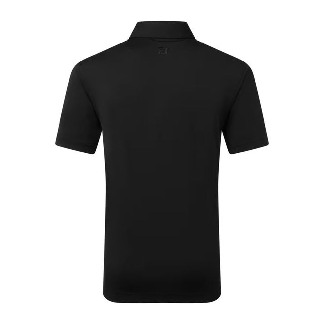 Footjoy Mens Lisle Solid Polo - Black