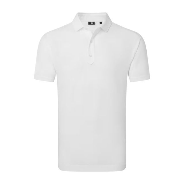 Footjoy Mens Lisle Solid Polo - White
