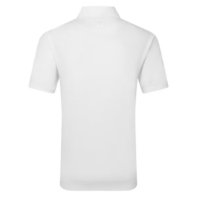 Footjoy Mens Lisle Solid Polo - White