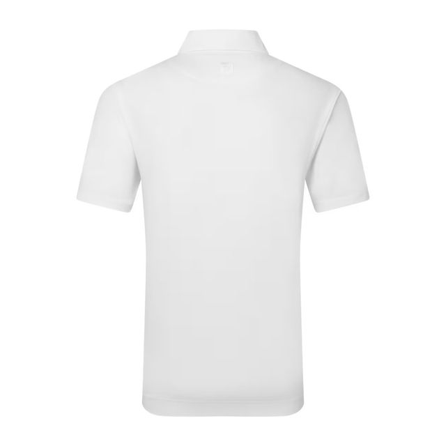 Footjoy Mens Lisle Solid Polo - White