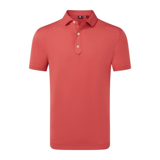 Footjoy Mens Lisle Solid Polo - Nantucket Red