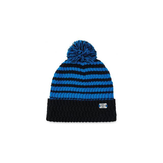 Callaway Pom Pom Beanie - Black/Royal