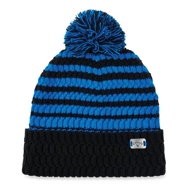 Callaway Pom Pom Beanie - Black/Royal