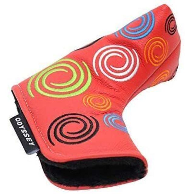 Odyssey Limited Edition Tour Swirl Leather Blade Putter Headcover - Red
