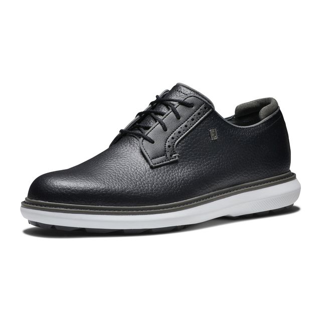 Footjoy Mens Traditions Spikeless Blucher - Black/Grey/White