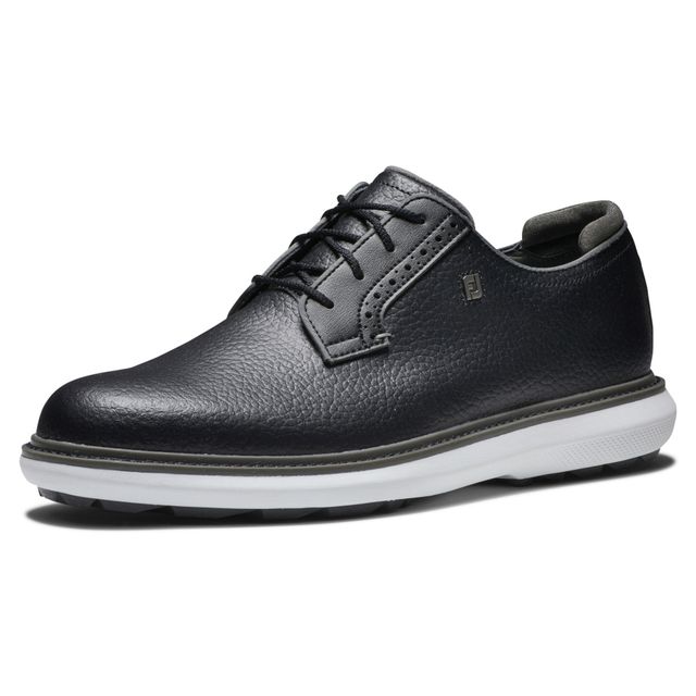 Footjoy Mens Traditions Spikeless Blucher - Black/Grey/White