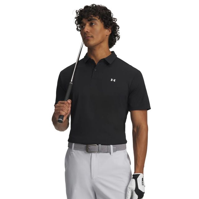 Under Armour Mens T2G Pique Polo - Black/White