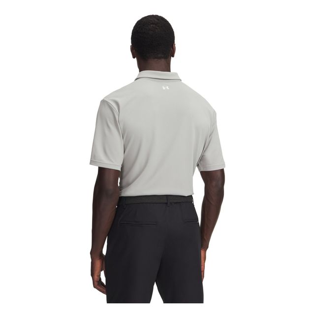 Under Armour Mens T2G Pique Polo - Titanium/White