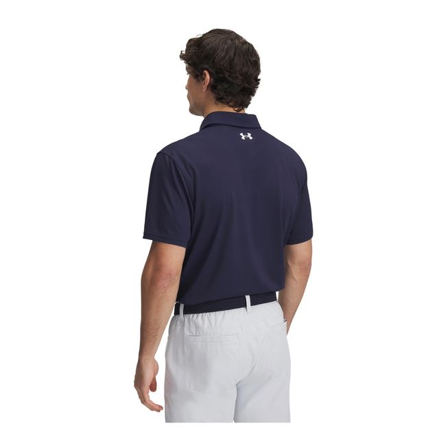 Under Armour Mens T2G Pique Polo - Midnight Navy/White