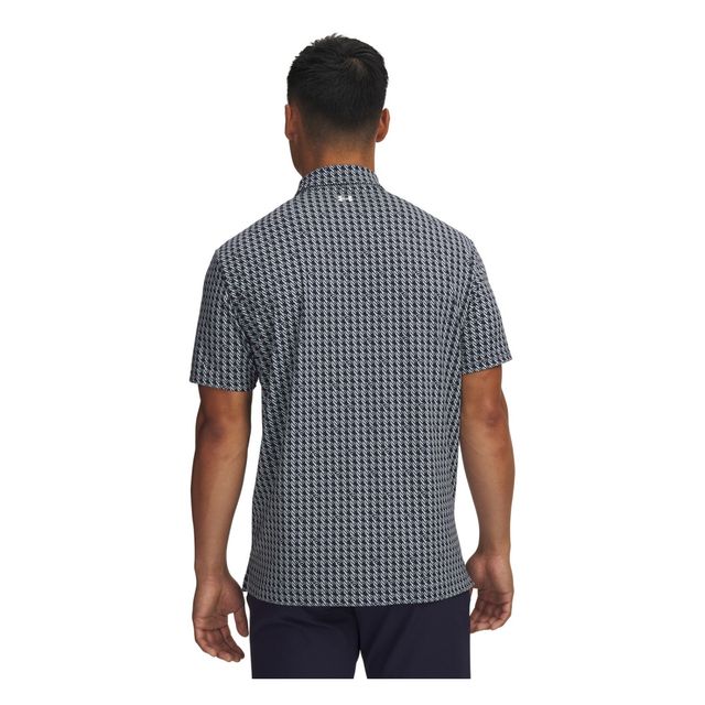 Under Armour Mens T2G Printed Polo - Midnight Navy