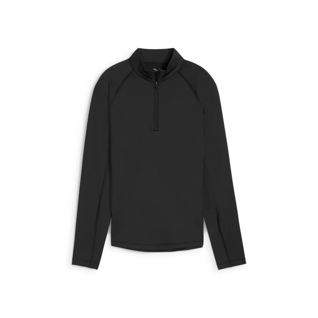 Puma Womens You-V Solid 1/4 Zip - Black