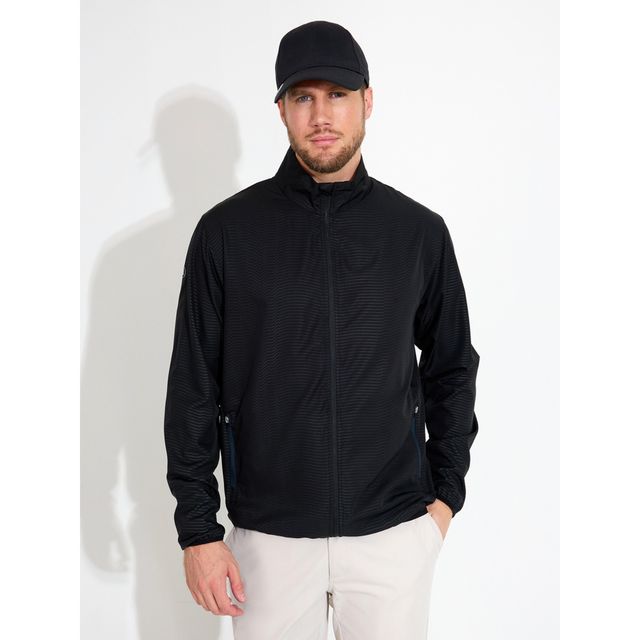 Abacus Mens Lanark Classic Stretch Wind Jacket - Black