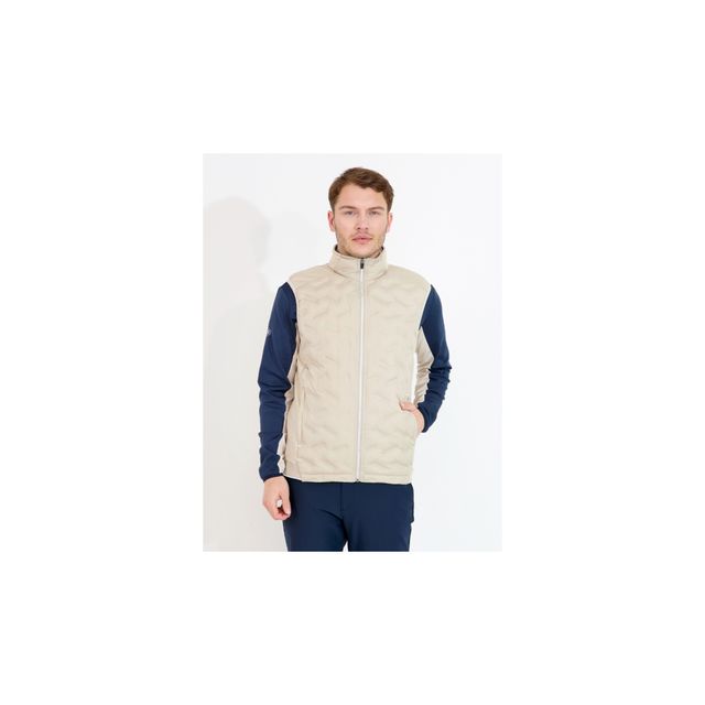 Abacus Mens Portrush Hybrid Vest - Light Sand
