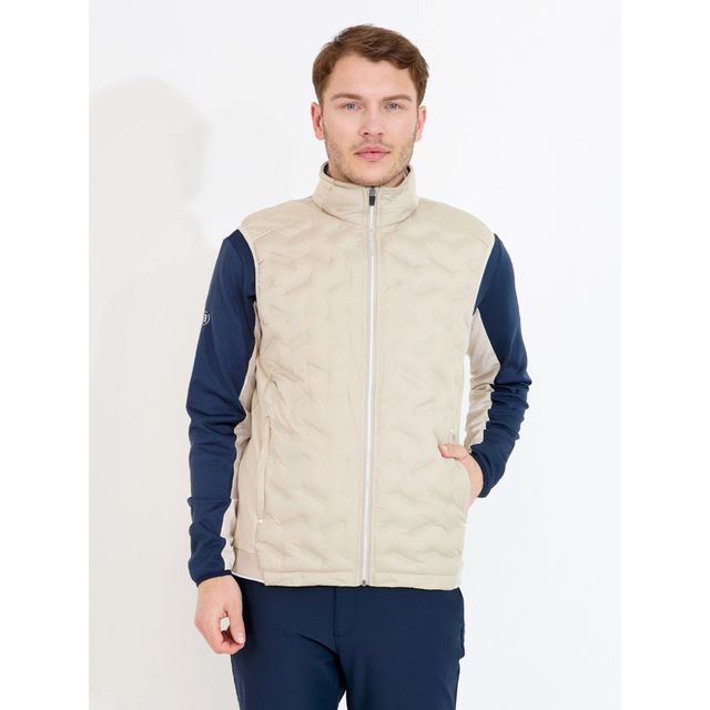 Abacus Mens Portrush Hybrid Vest - Light Sand