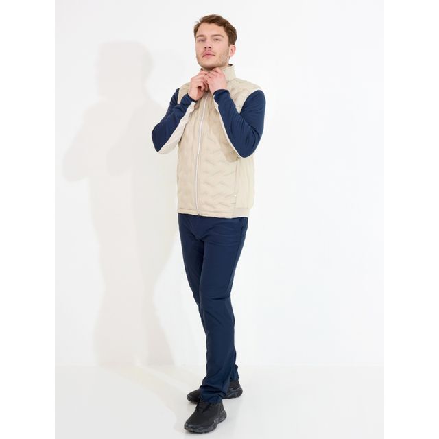 Abacus Mens Portrush Hybrid Vest - Light Sand