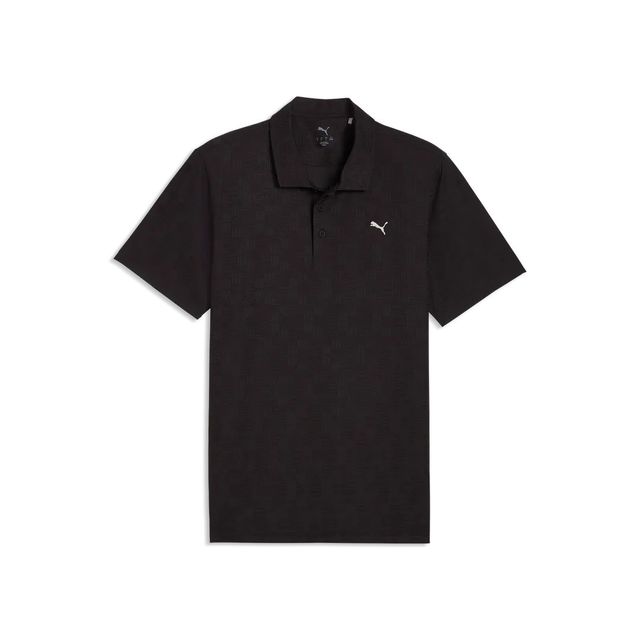 Puma Mens MATTR Deco Jacquard Polo - Black