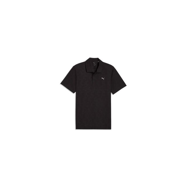 Puma Mens MATTR Deco Jacquard Polo - Black