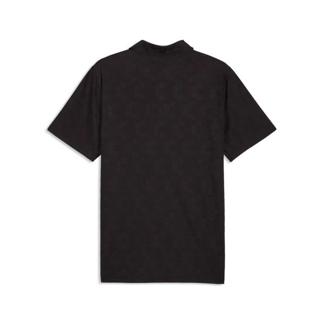 Puma Mens MATTR Deco Jacquard Polo - Black