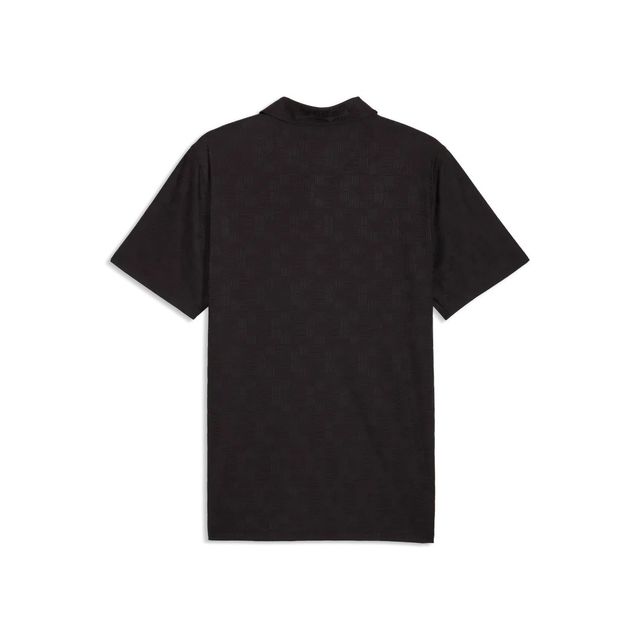 Puma Mens MATTR Deco Jacquard Polo - Black