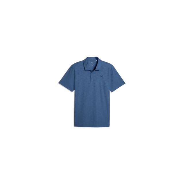 Puma Mens MATTR Deco Jacquard Polo - Dark Indigo