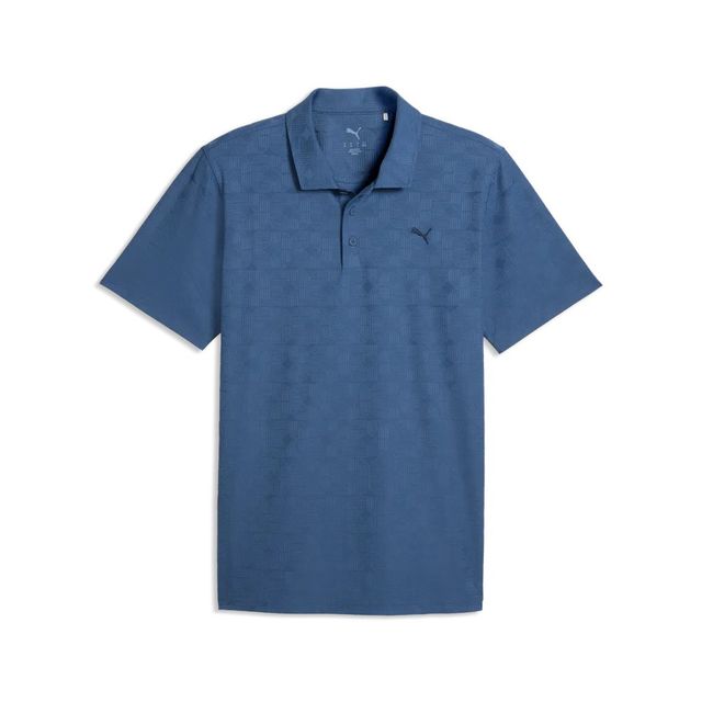 Puma Mens MATTR Deco Jacquard Polo - Dark Indigo