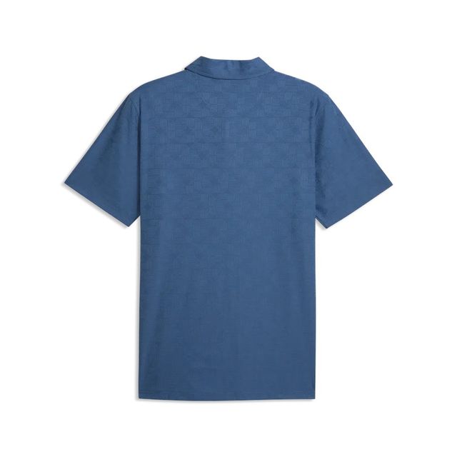 Puma Mens MATTR Deco Jacquard Polo - Dark Indigo