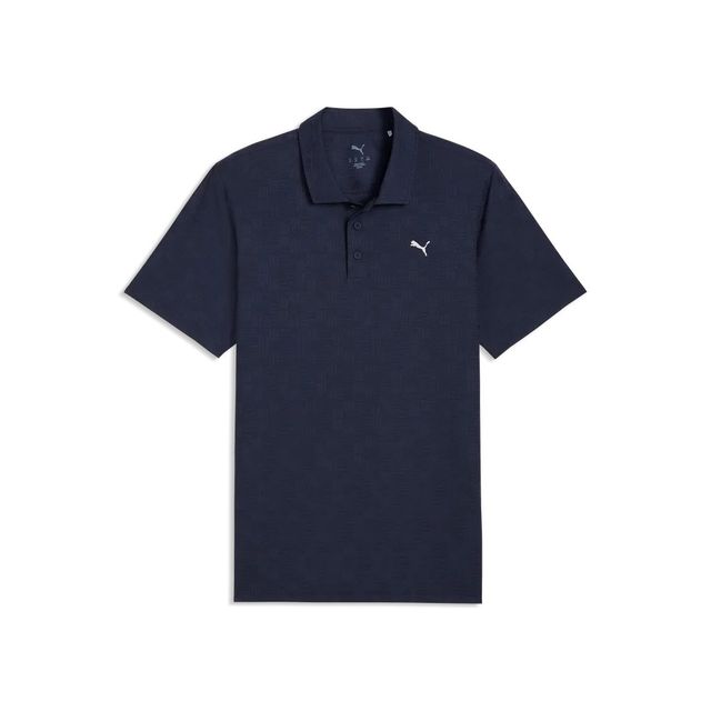 Puma Mens MATTR Deco Jacquard Polo - Deep Navy