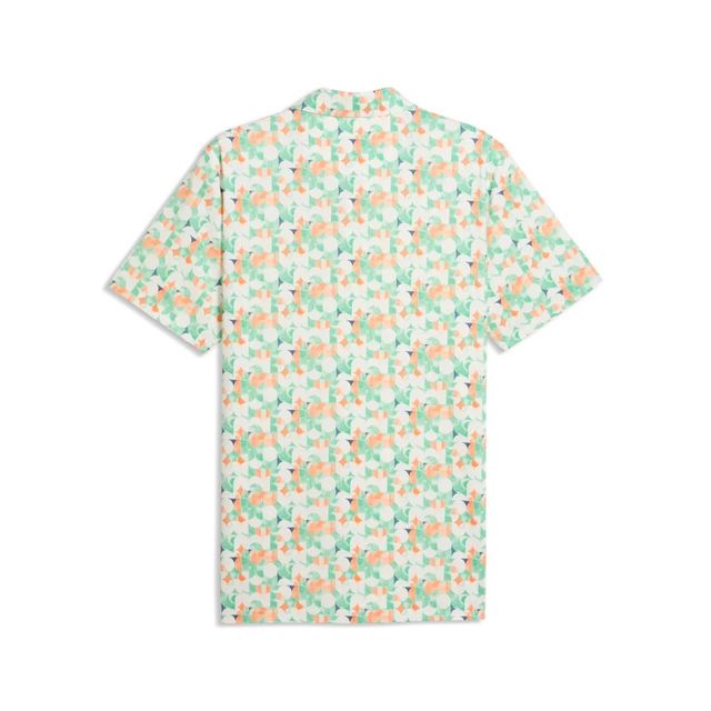 Puma Mens MATTR Deco Polo - Warm White/Melon Glow