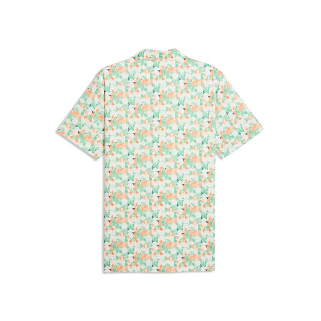 Puma Mens MATTR Deco Polo - Warm White/Melon Glow