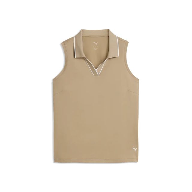 Puma Womens Cloudspun Ess SL Polo - Ice Coffee