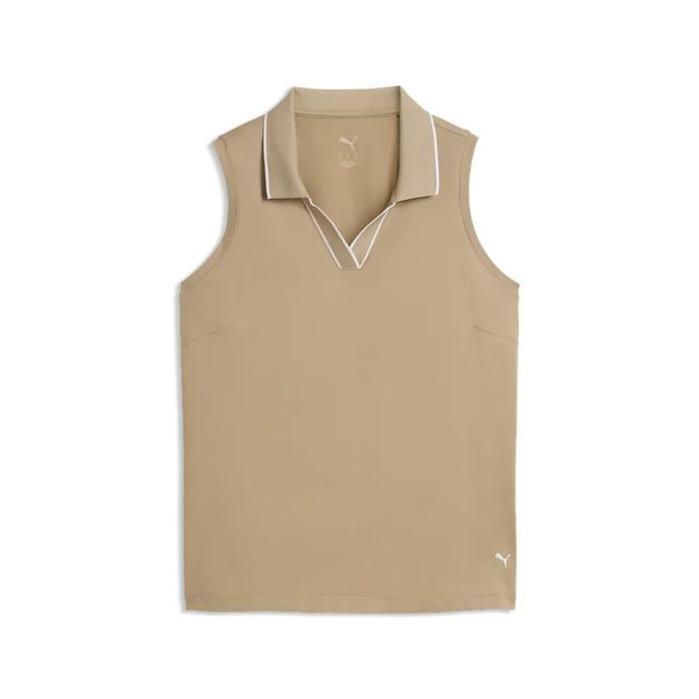 Puma Womens Cloudspun Ess SL Polo - Ice Coffee