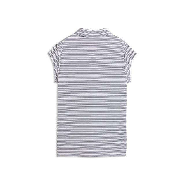 Puma Womens Pique YD Stripe Cap Sleeve - White/Navy